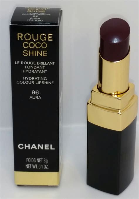 chanel rouge coco shine 96 aura|chanel rouge coco shine lipstick.